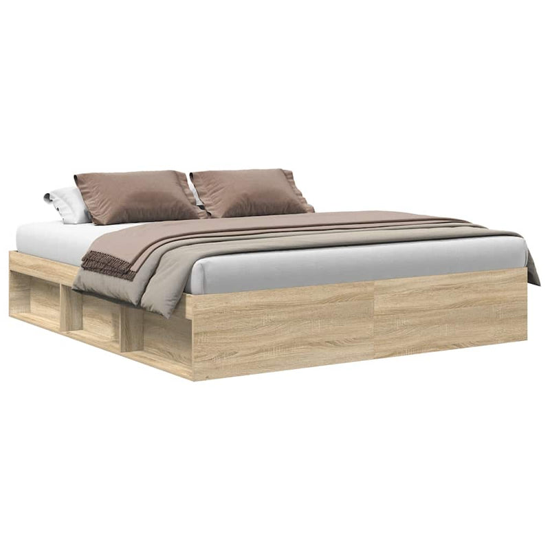 Cadru pat, stejar sonoma, 180x200 cm, Super King Size