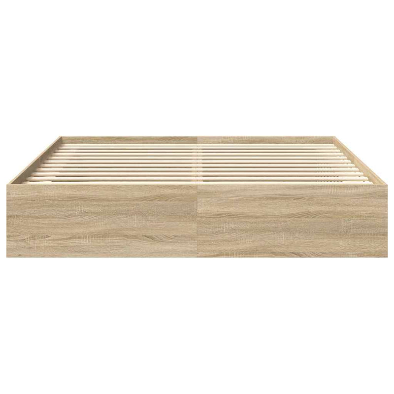 Cadru pat, stejar sonoma, 180x200 cm, Super King Size