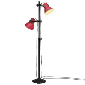 Lampă de podea, 25 W, roșu uzat, 25x25x90/140 cm, E27