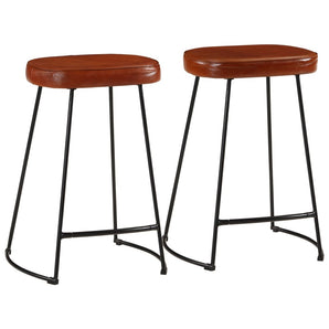 Scaune de bar, 2 buc., maro închis, 41x29x62 cm