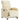 Fotoliu rabatabil electric, crem, material textil