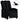 Fotoliu rabatabil electric, negru, material textil