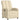 Fotoliu rabatabil electric, crem, material textil