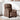 Fotoliu rabatabil electric, maro, material textil