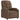 Fotoliu rabatabil electric, maro, material textil