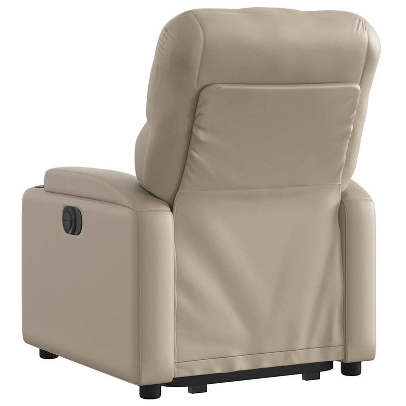 Fotoliu rabatabil electric cu ridicare, cappuccino