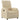 Fotoliu rabatabil electric, crem, material textil