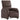 Fotoliu rabatabil electric, maro, piele ecologică