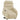 Fotoliu electric rabatabil cu ridicare, crem, textil