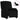 Fotoliu rabatabil electric, negru, material textil