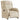 Fotoliu rabatabil electric, crem, material textil