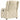 Fotoliu rabatabil electric, crem, material textil
