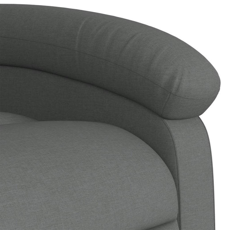 Fotoliu rabatabil gri închis, material textil
