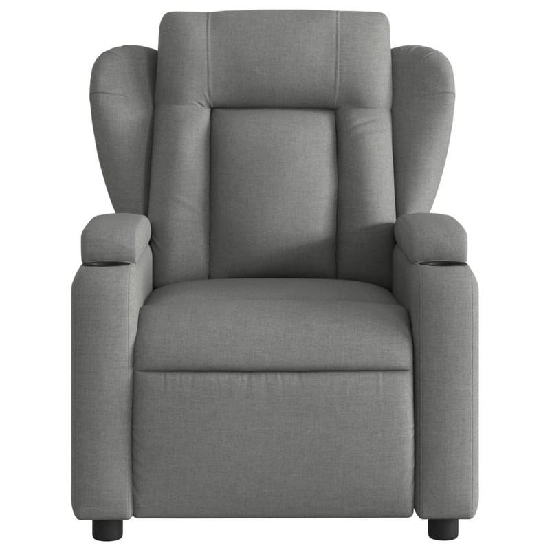 Fotoliu rabatabil gri închis, material textil