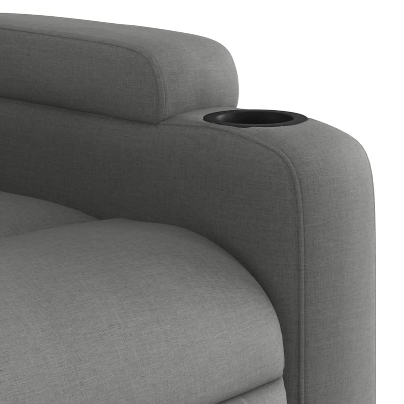 Fotoliu rabatabil gri închis, material textil