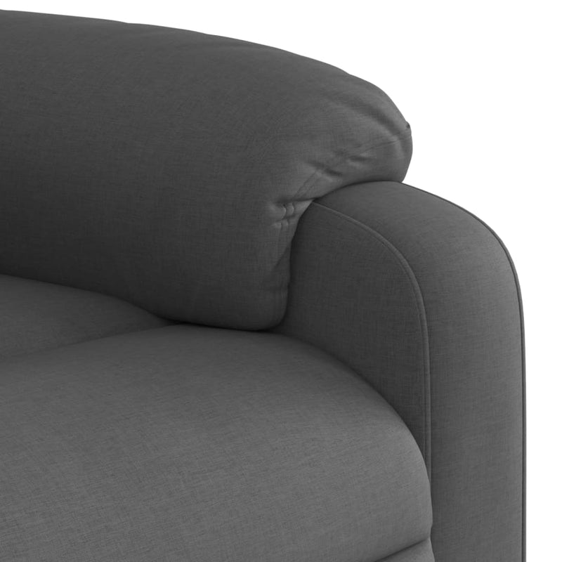 Fotoliu rabatabil gri închis, material textil
