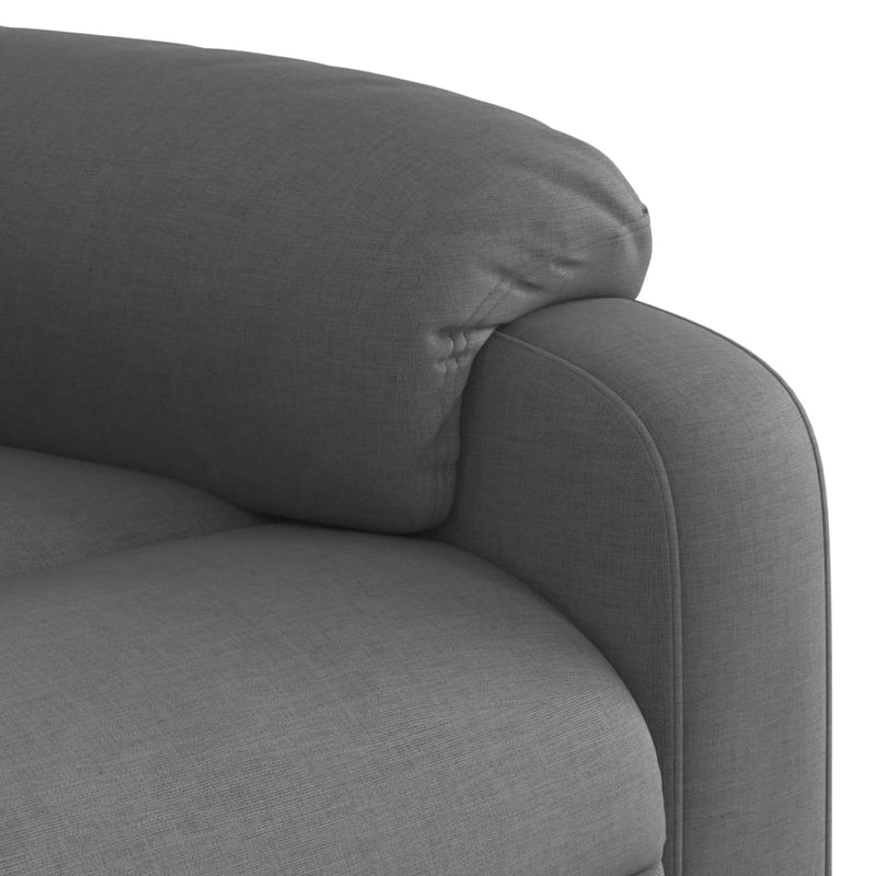 Fotoliu rabatabil gri închis, material textil