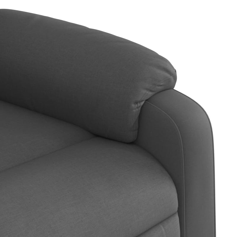 Fotoliu rabatabil gri închis, material textil