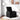 Fotoliu rabatabil din material textil negru
