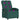 Fotoliu reclinabil cu masaj, verde închis, material textil