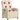 Fotoliu de masaj reclinabil, material textil crem