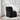 Fotoliu rabatabil din material textil negru