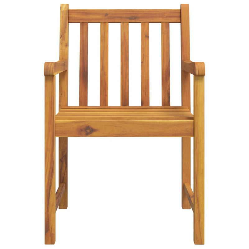 Scaune de grădină 4 buc. natural Lemn Solid de Acacia Stivuibil
