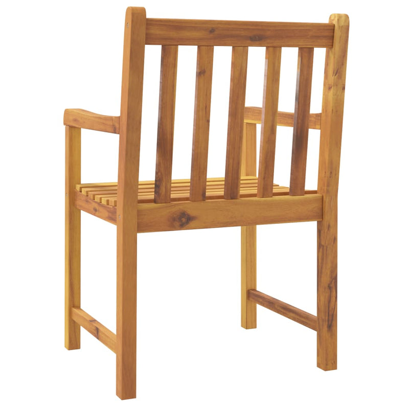 Scaune de grădină 4 buc. natural Lemn Solid de Acacia Stivuibil