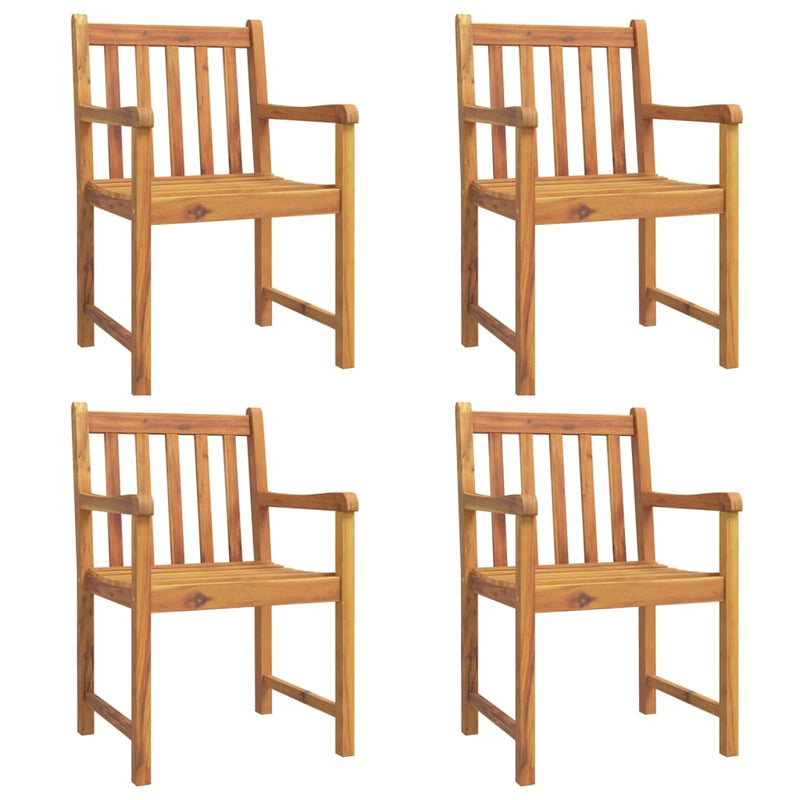 Set mobilier de grădină, 5 piese, lemn masiv de acacia