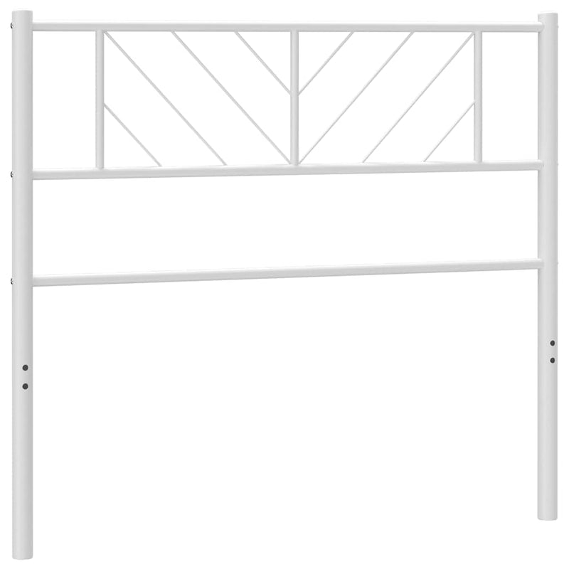 Tăblie de pat de schimb metalică, alb, 100 cm