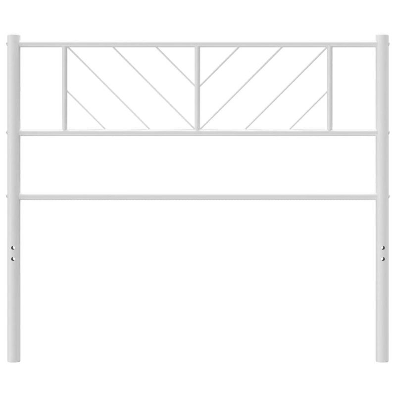 Tăblie de pat de schimb metalică, alb, 100 cm