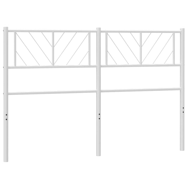 Tăblie de pat de schimb metalică, alb, 150 cm