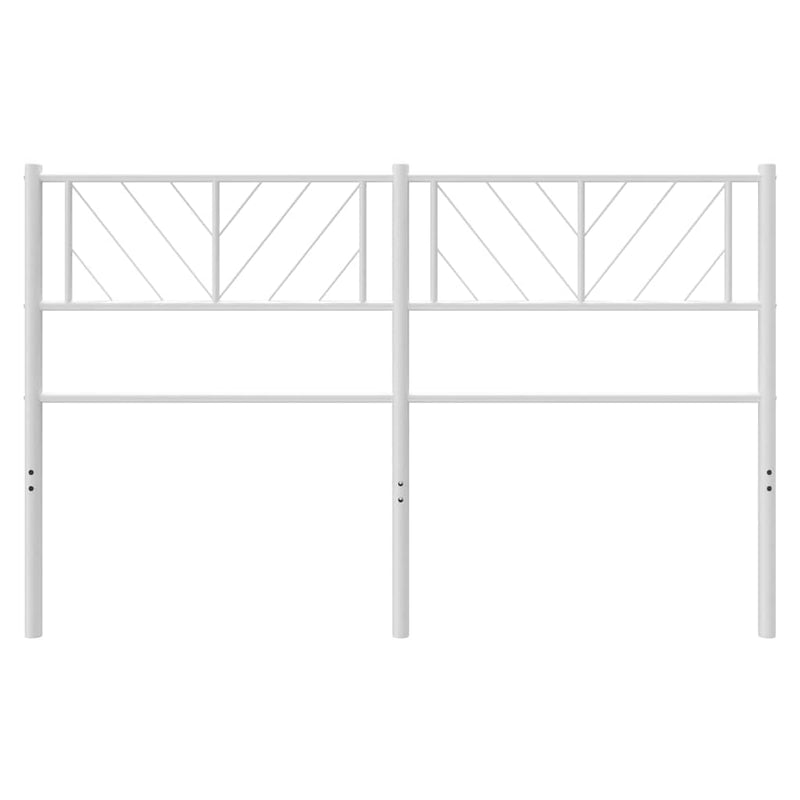 Tăblie de pat de schimb metalică, alb, 150 cm