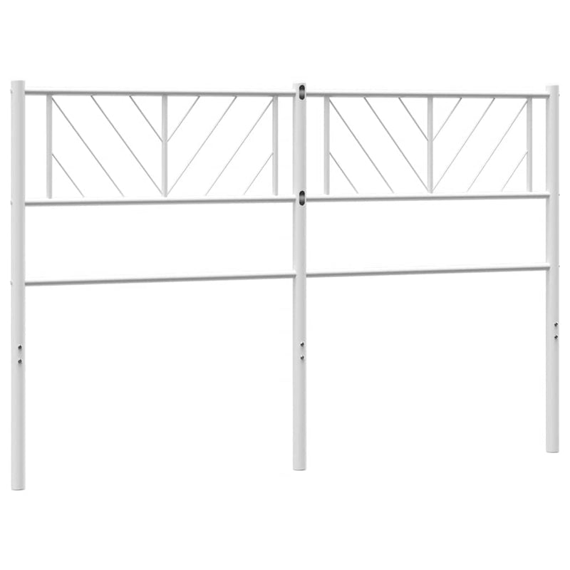 Tăblie de pat de schimb metalică, alb, 150 cm