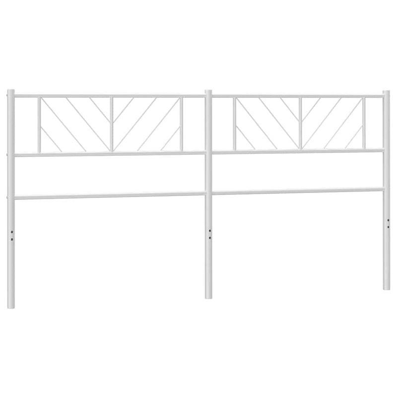 Tăblie de pat de schimb metalică, alb, 200 cm