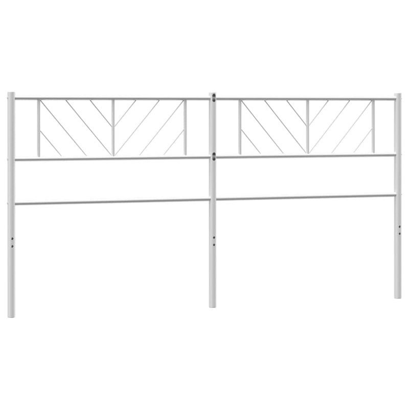 Tăblie de pat de schimb metalică, alb, 200 cm