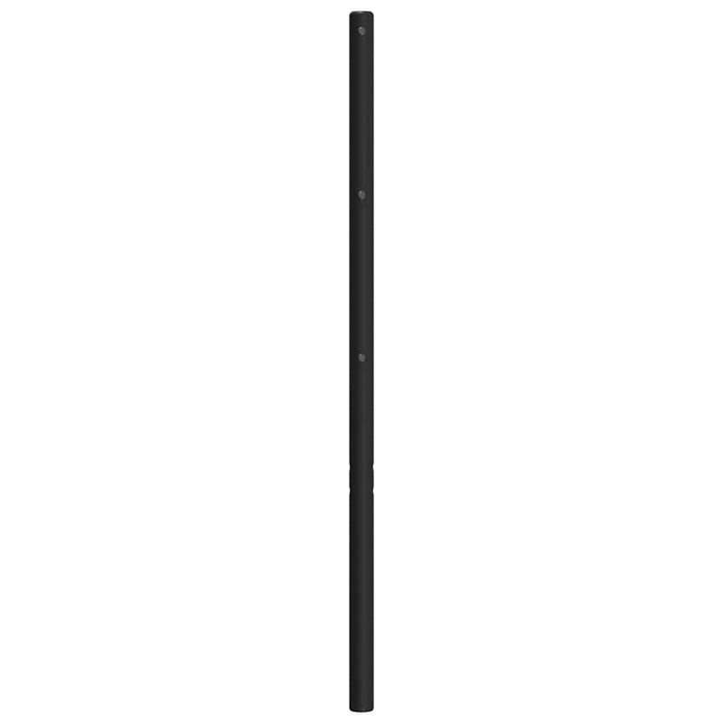 Tăblie de pat de schimb metalică, negru, 150 cm