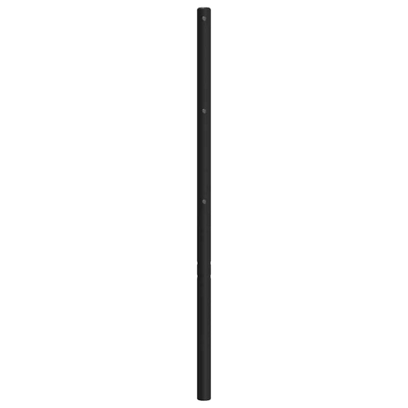 Tăblie de pat de schimb metalică, negru, 180 cm