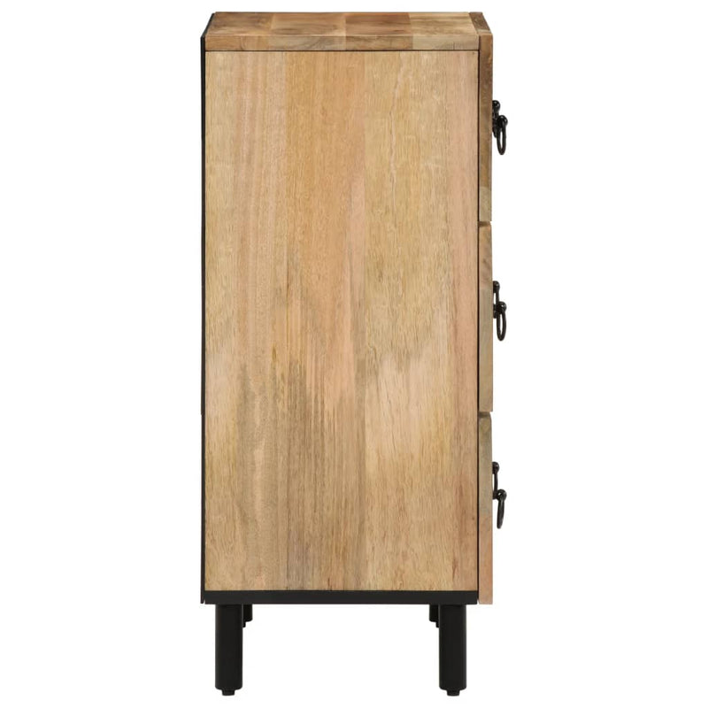 Dulapuri laterale, 3 buc., 60x33x75 cm, lemn masiv de mango