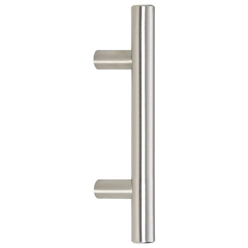 Mânere de dulap, 10 buc., argintiu, centru orificiu 64 mm lungime totală 100 mm, oțel inoxidabil