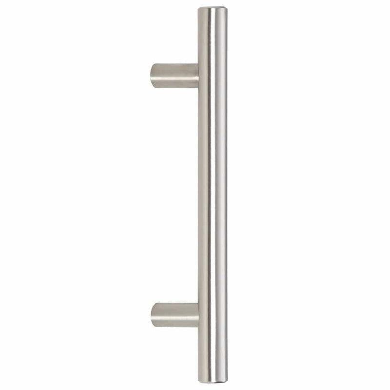 Mânere de dulap, 10 buc., argintiu, distanță între găuri 96 mm lungime totală 150 mm, oțel inoxidabil