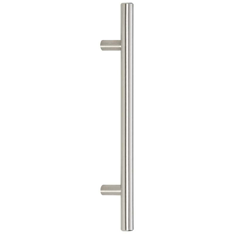 Mânere de dulap, 10 buc., argintiu, distanță între găuri 160 mm lungime totală 224 mm, oțel inoxidabil