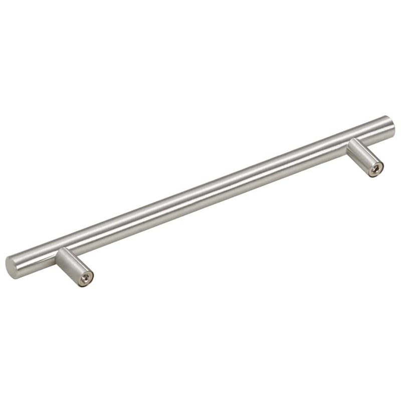 Mânere de dulap, 5 buc., argintiu, 192 mm, oțel inoxidabil
