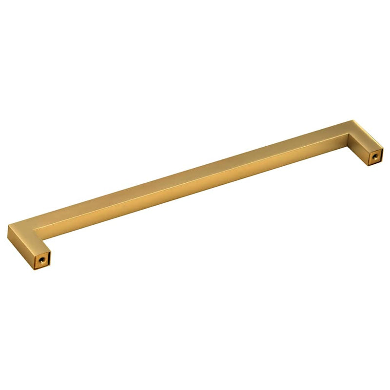Mânere de dulap, 5 buc., auriu, 224 mm, oțel inoxidabil