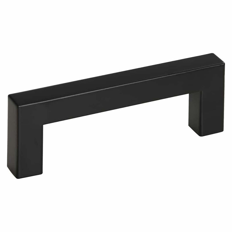 Mânere de dulap, 10 buc., negru, 96 mm, oțel inoxidabil