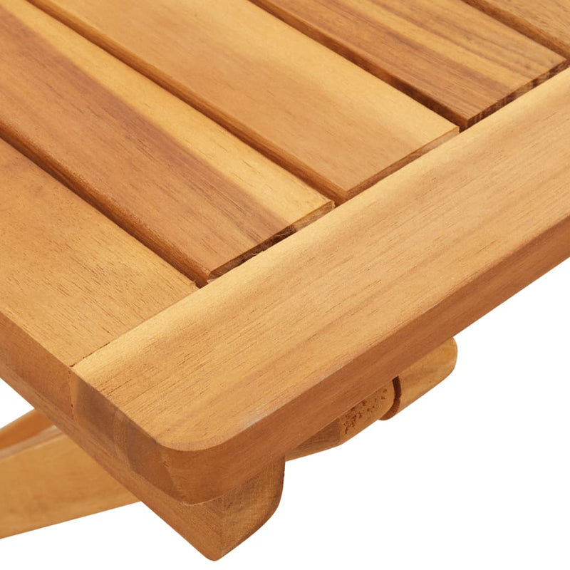Set mobilier grădină pliabil, 3 piese, lemn masiv acacia
