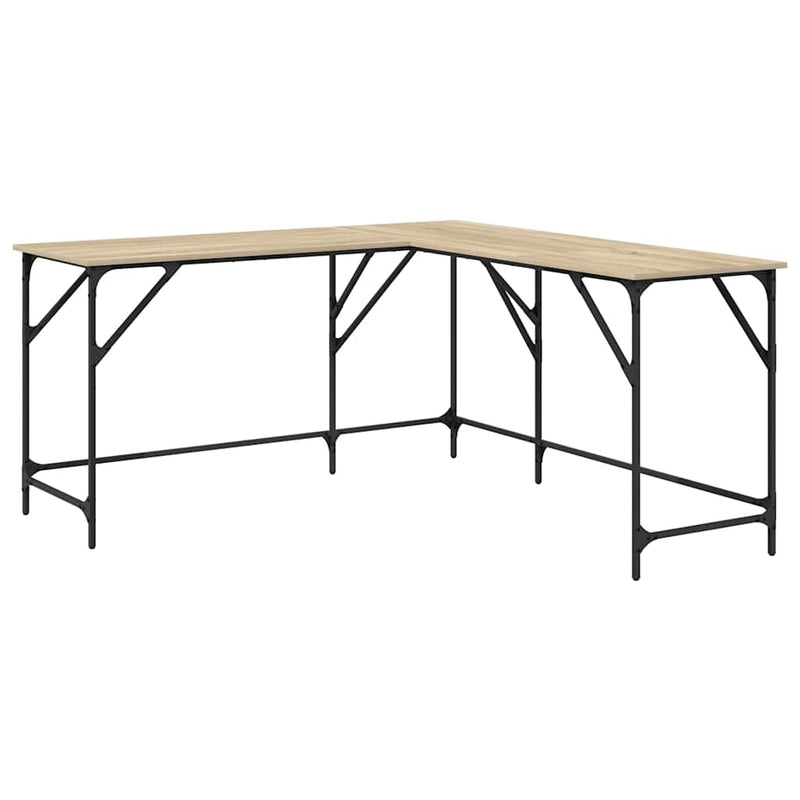 Birou, stejar sonoma, 149x149x75 cm, lemn prelucrat