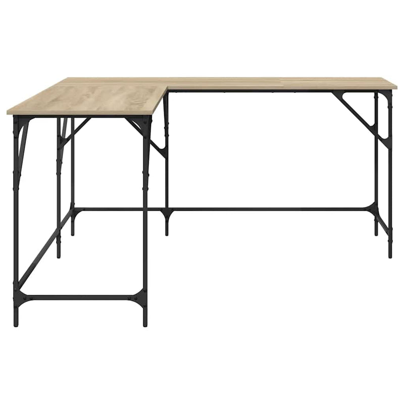Birou, stejar sonoma, 149x149x75 cm, lemn prelucrat