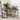 Birou, stejar afumat, 139x139x75 cm, lemn prelucrat