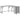 Birou, gri sonoma, 141x141x75 cm, lemn prelucrat